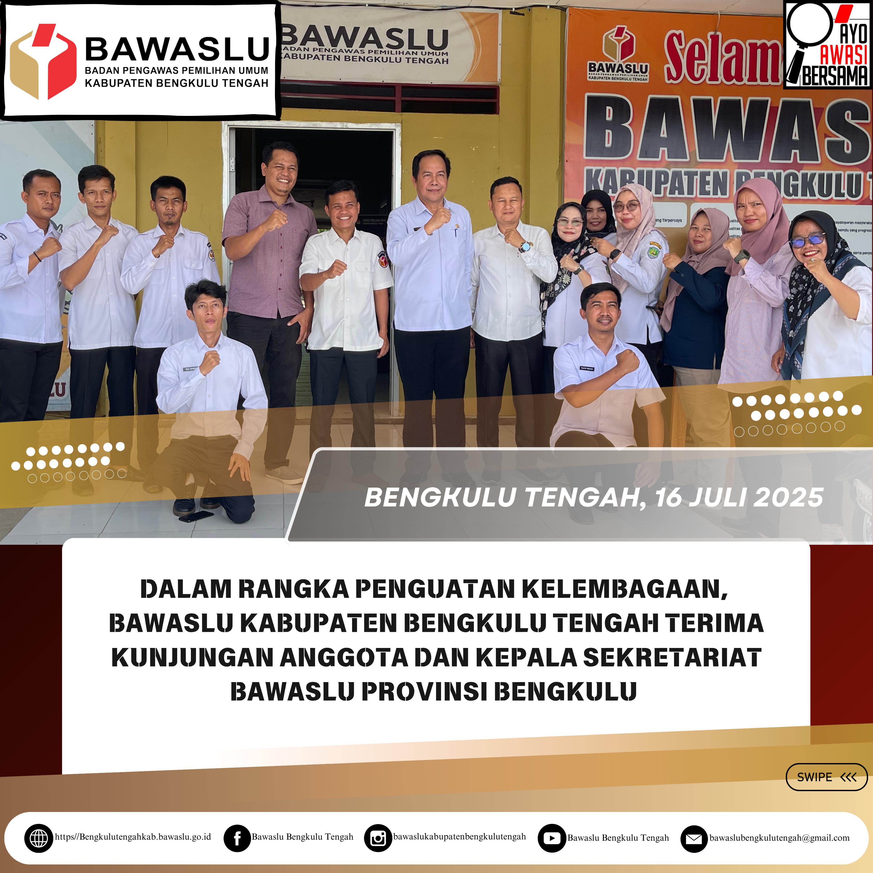 foto bersama bawaslu bengkulu tengah