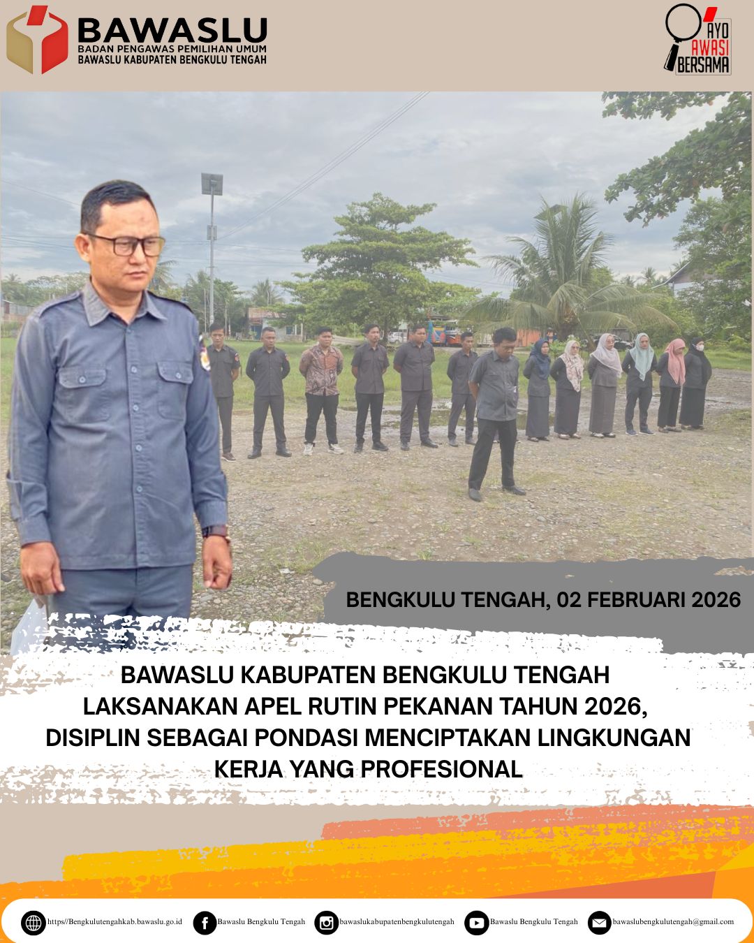 apel rutin pekanan pada Senin, 02 Februari 2026