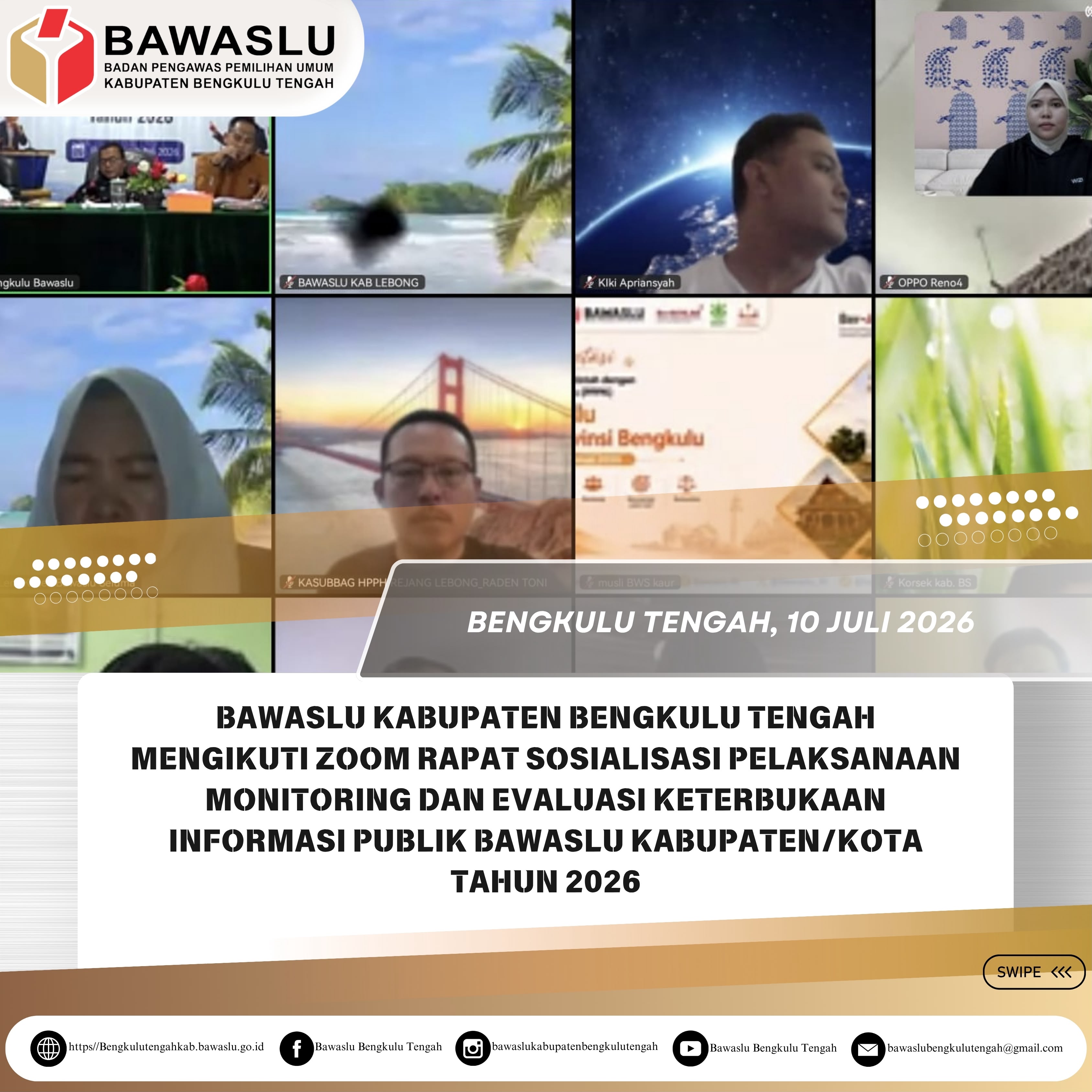 Zoom Sosialisasi Keterbukaan Publik