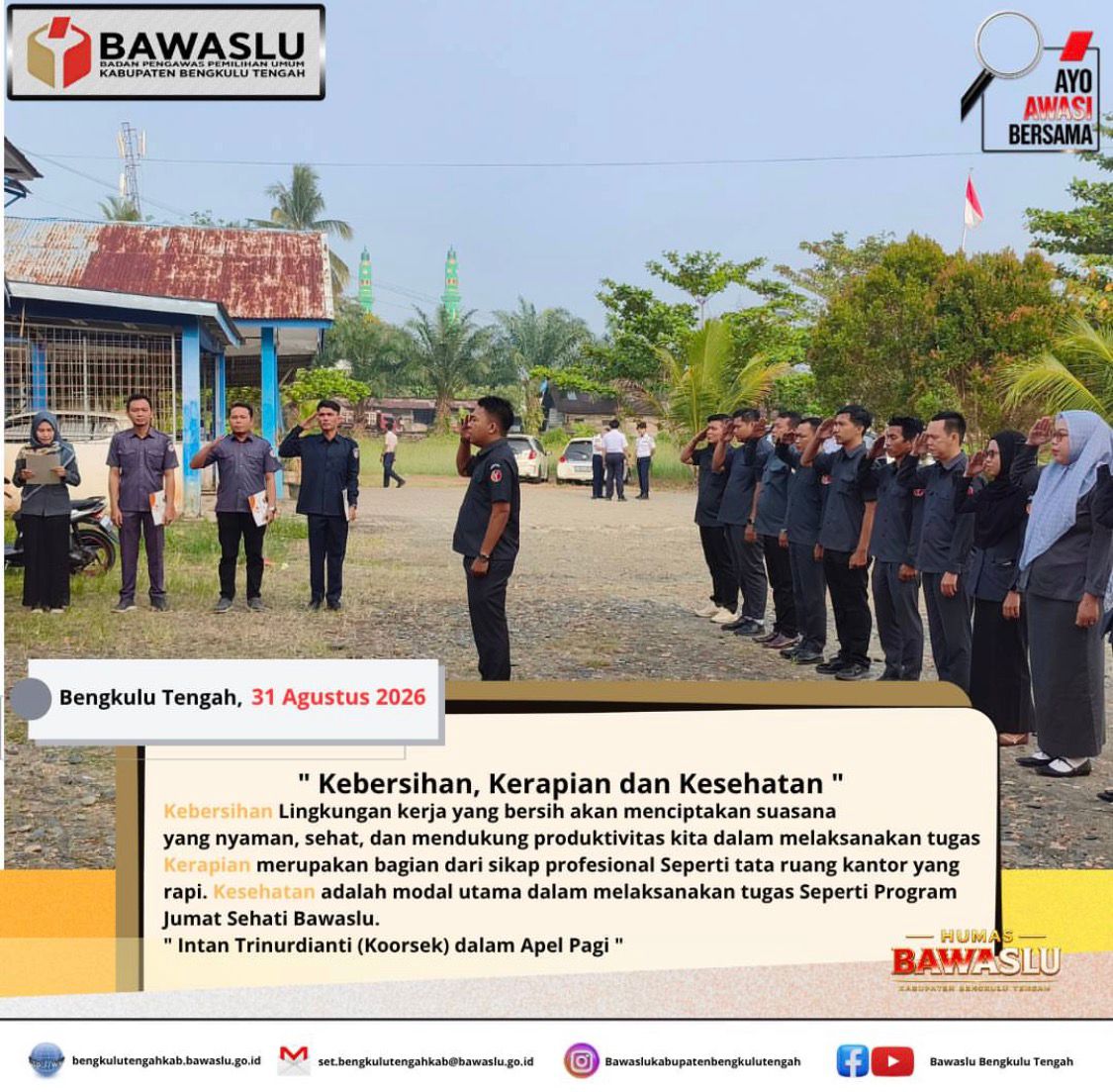 apel pagi 31/08/26
