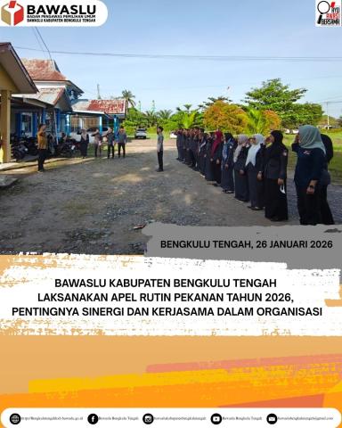 apel rutin pekanan pada Senin, 26 Januari 2026
