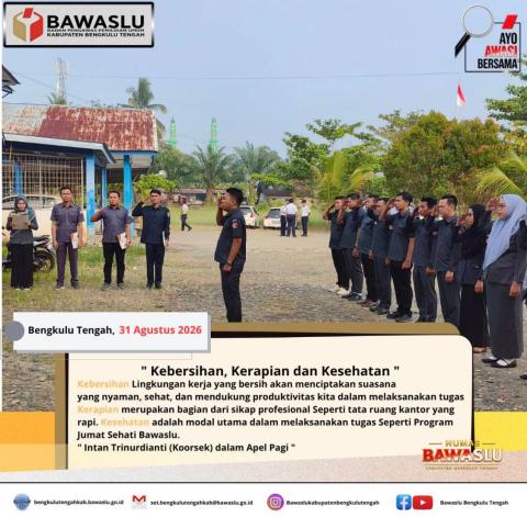 apel pagi 31/08/26