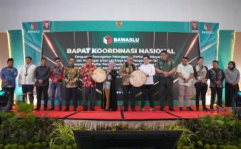 Kordiv HPPH Bawaslu Kabupaten Bengkulu Tengah mengikuti Rakornas Pencegahan Pemilihan Tahun 2024