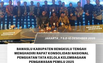 Rapat Konsolnas Penguatan Tata Kelola Kelembagaan Pengawasan Pemilu 2025