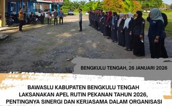 apel rutin pekanan pada Senin, 26 Januari 2026