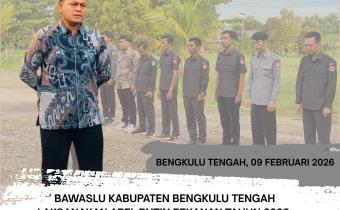 Ketua Bawaslu Bengkulu Tengah jadi Pembina Apel